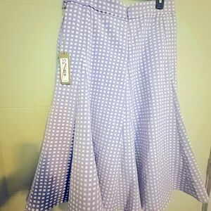 Eva Mendes from New York & Company. Never used. Lavender and White checkered.